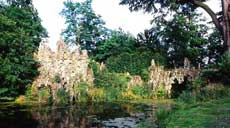 View of the exterior of the Grotto at Painshill Park. Photograph copyright: Mike Lambert.