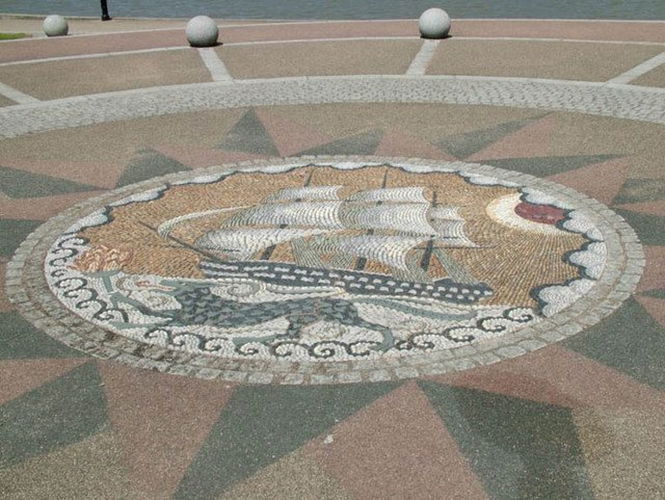 Pgds 20140906 203828 Hms Worcester Pebble Mosaic   Geograph Org Uk   897889