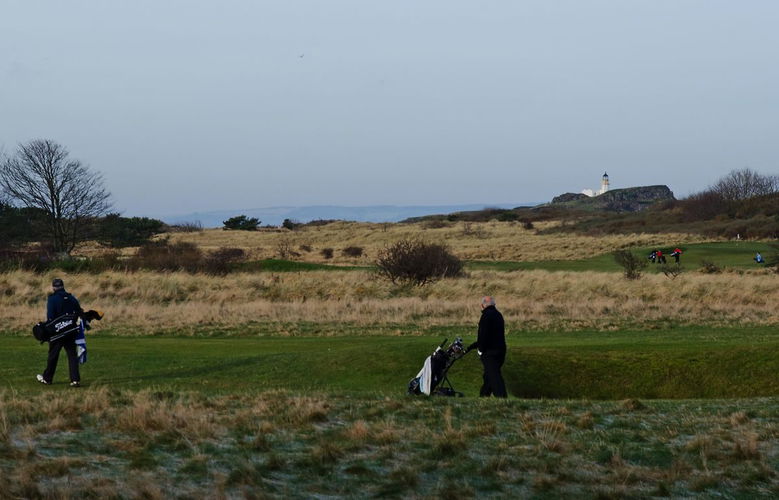 Pgds 20150211 234219 14 View Of The Golf Links Fidra Lighthouse And Fife Coast Beyond